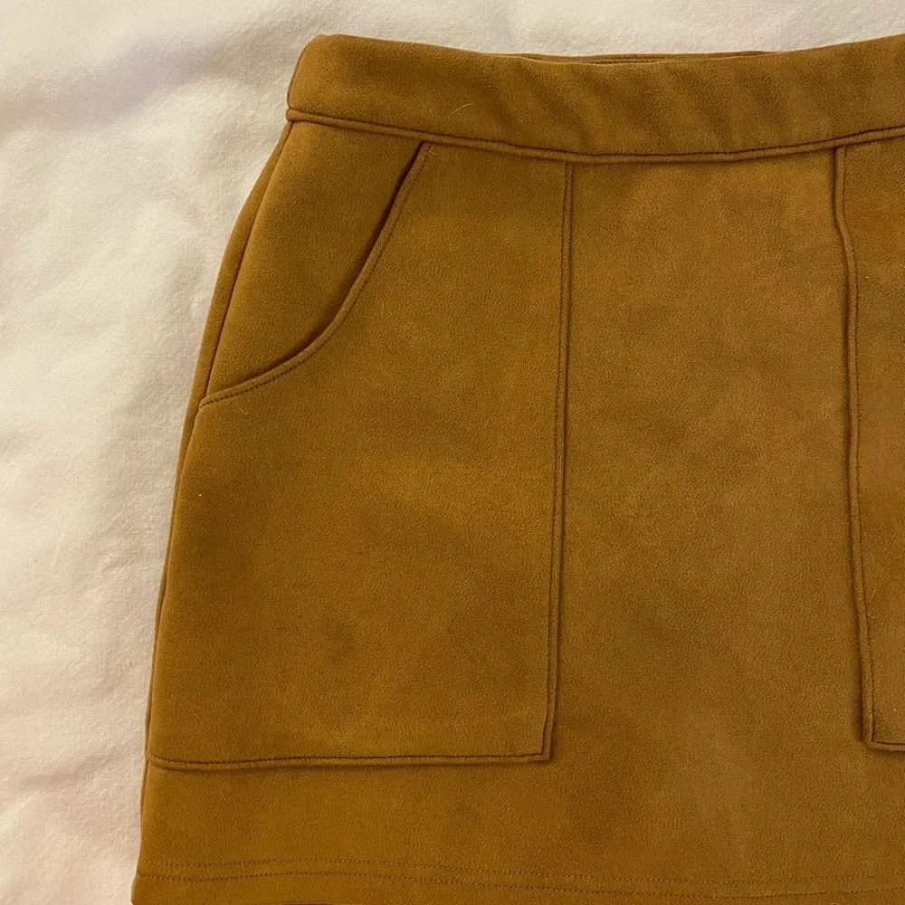 fab'rik Faux Suede Skirt